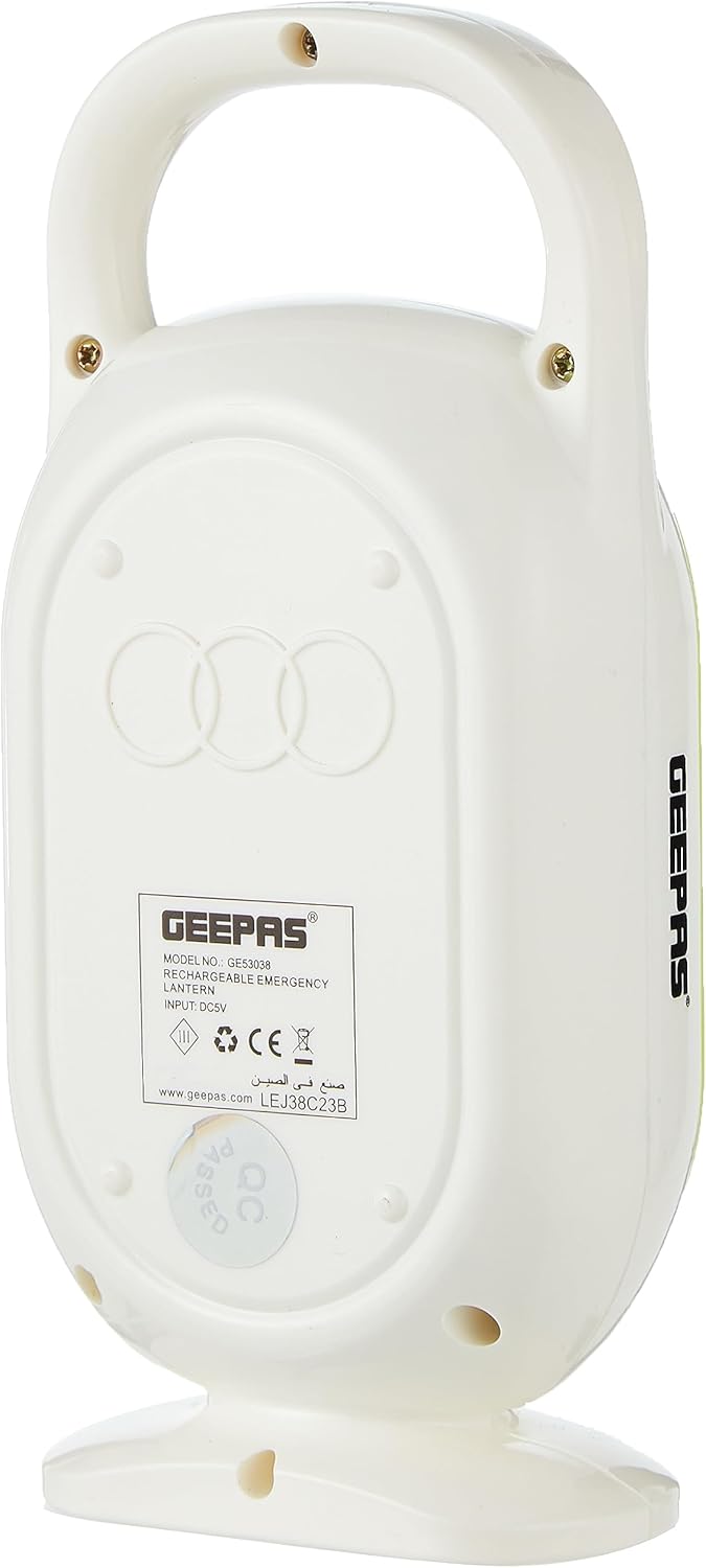 Geepas LED Emergency Lantern- GE53038 Energy Efficient Design, 22 Pieces Hi-Power LEDs, and 5 Hours Working Compact, Portable and Light-Weight Design with Stand