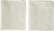 AUXIN,Cheesecloth Bags,Nut Milk Strainer,Cold Brew Bag,100% Organic Unbleached Cotton Muslin Cloth Bags,Reusable Yogurt/Coffee/Tea/Juice/Wine Strainer,Mesh Food Bags with Drawstring (X-Small,4 PACK) - Medium,2 Pack