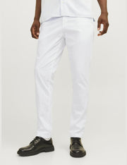 JACK & JONES Men's Jpstmarco Jjbowie Sa Noos Pants - White
