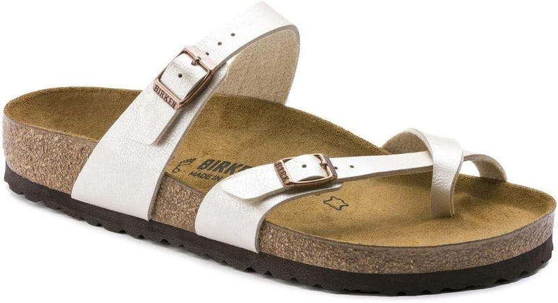 Mayari Birko Flor Thong womens Fashion Sandals - Graceful Pearl White