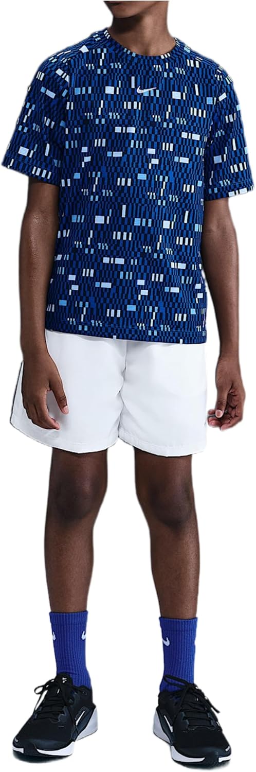 Unisex Kids Dri-FIT Multi Back To School TEES AND T-SHIRTS (pack of 1) - GAME ROYAL/(WHITE)