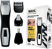 WAHL Grooming Kit for Men - Beard & Body Trimmer with Foil Shaver, Ear Nose Trimmer, 9 Cutting Lengths, Precision Blades, Sharp Sturdy Blades, 9855-1227