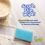 Sponge Daddy Dual Side Scrubber + Sponge Set Of 4 Assorted - Sponge Daddy