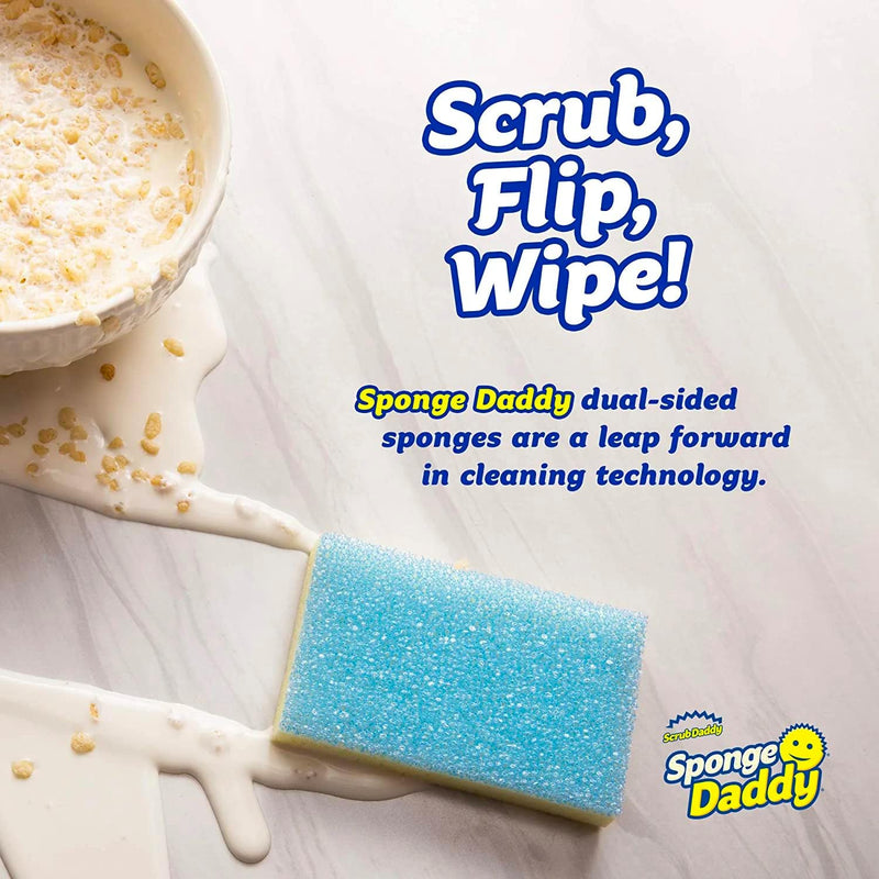 Sponge Daddy Dual Side Scrubber + Sponge Set Of 4 Assorted - Sponge Daddy
