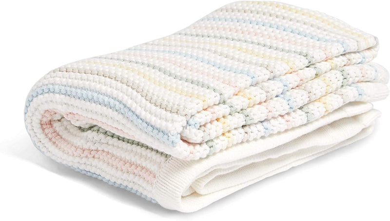 Mamas & Papas Knitted Blanket, Soft Pastel, 70 x 90 cm