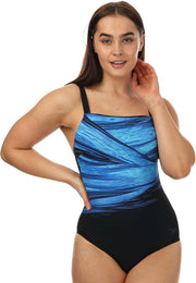 WOMENS Eco Endurance+ Medalist One Piece Swimsuit (pack of 1) - 34 Black/Blue