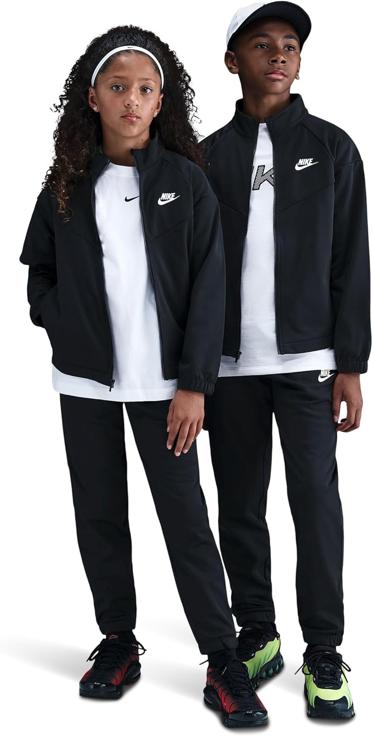Unisex Kids Sportswear Dri-FIT Pack Full Zip SET (pack of 1) - BLACK/BLACK/(WHITE)