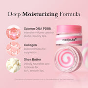 PDRN lip sleeping mask glow balm Salmon PDRN, Collagen, Shea Butter for Softer Lips, Long-lasting Moisture, Overnight and daily lip care, Korean Skincare 0.35 oz.