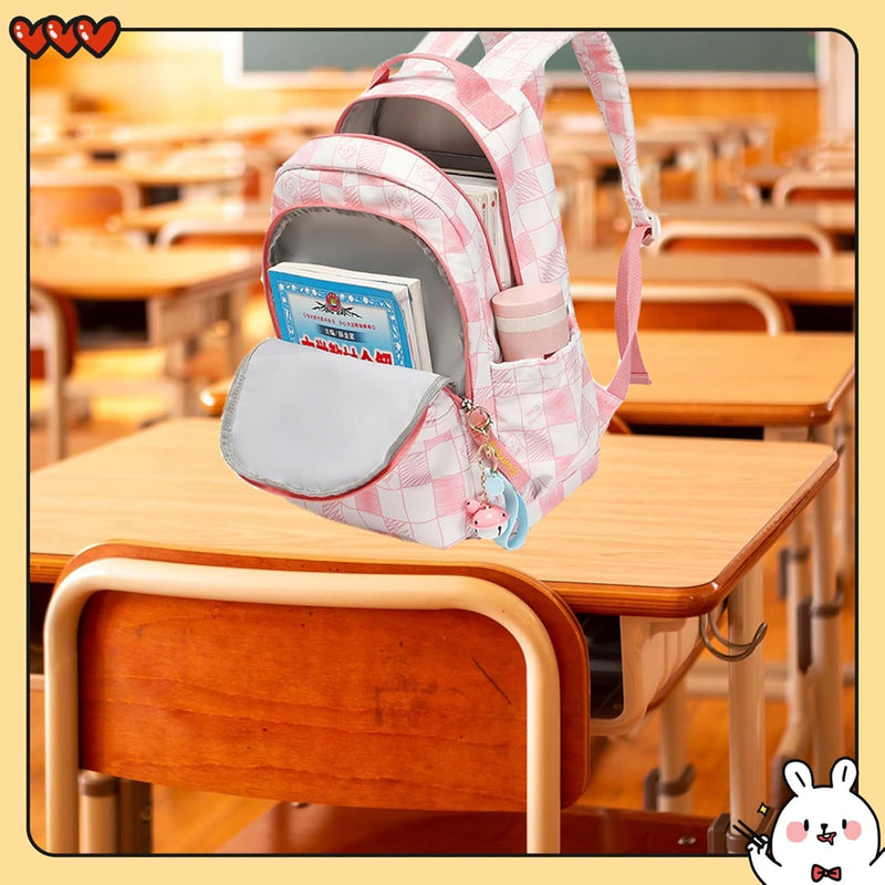 Mfikaryi Cute Cat Casual Daypack Teens Elementary School Backpack Students Bookbag for Girls Boys…