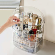 ALOXE Cosmetic Organizer Box Drawers Storage Plastic Stationary Box | Make Up Organiser For Women