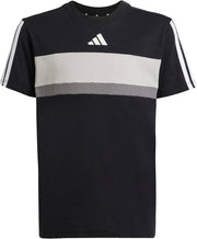 Unisex Kids Seasonal Essentials Tiberio 3 Stripes T-Shirt T-Shirt - BLACK/WHITE