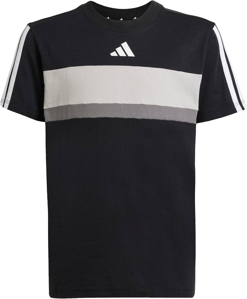 Unisex Kids Seasonal Essentials Tiberio 3 Stripes T-Shirt T-Shirt - BLACK/WHITE