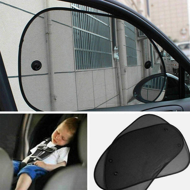 Car Window Sunshades, Side Window Sunshades, Cling Sunshade, for Car Windows, Sun, Glare, and UV Rays Protection for Your Child - Baby Side Window Car Sun Shades, 2 Pack Universal