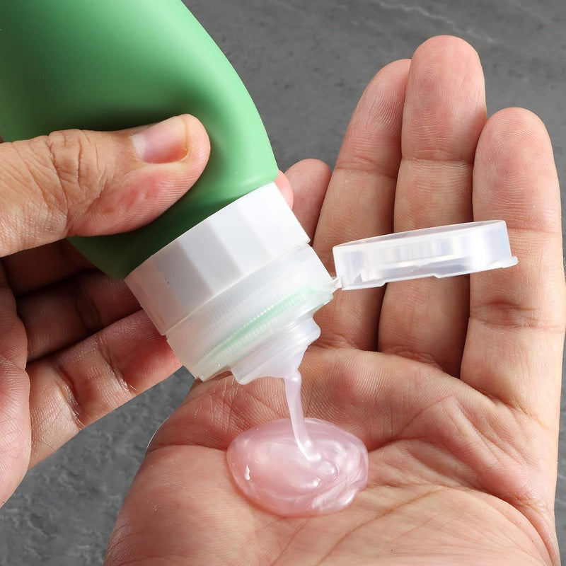 Gemice Bottles for Toiletries Tsa Approved Travel Size Containers BPA Free Leak Proof Refillable Liquid Travel Accessories for Cometic Shampoo and Lotion Soap