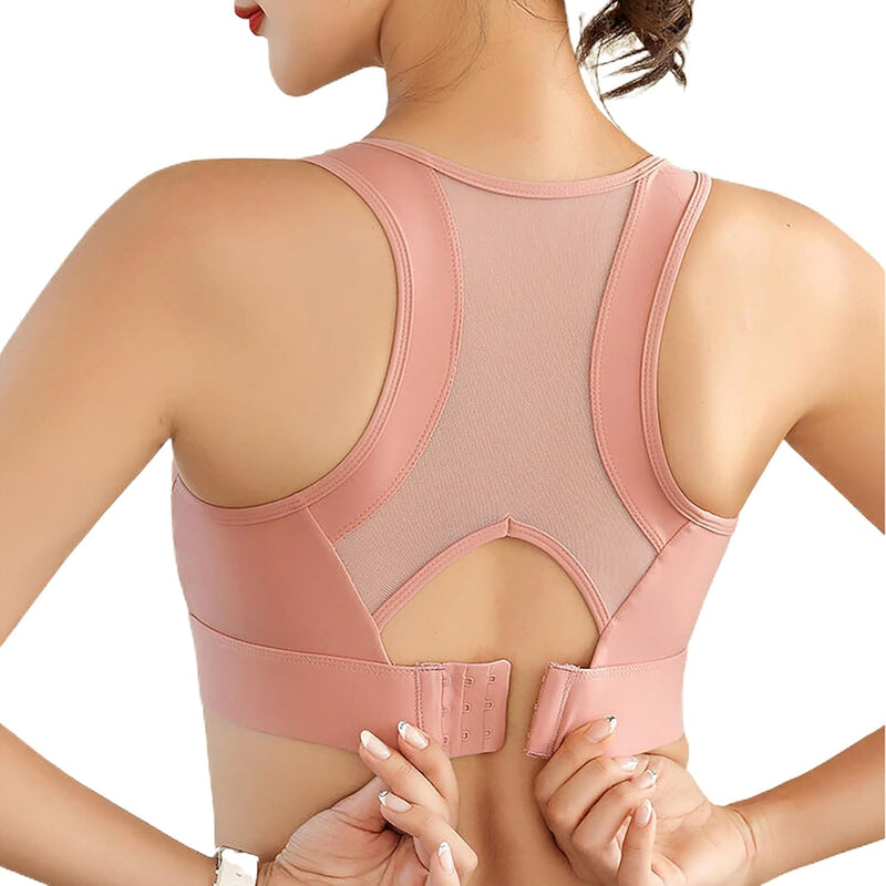Dress Cici Longline Racerback Sports Bra, High Impact Bra for Running, Gym, Yoga