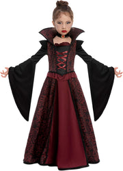Spooktacular Creations Halloween Royal Vampire Costume Set for Girls Halloween Dress Up Party, Cosplay, Vampire-Themed Party