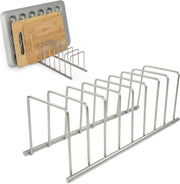 Spectrum Diversified EUro Lid Organizer Silver 32070, L - Satin Nickel 13.5" x 4.5" x 4.25"