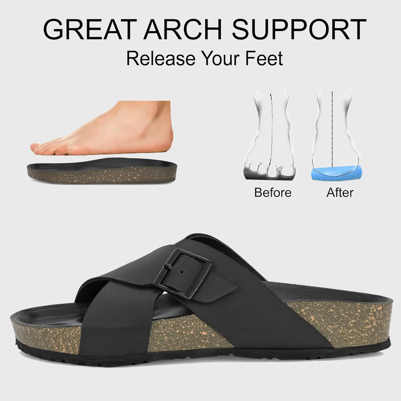 Centrino 7311 mens Cushion Sliders/Slippers | PU Padding on the Footbed | Bounce Back Technology | Comfortable & LightWeight | Waterproof & Everyday Flip Flops for Men and boys