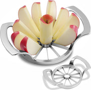 LIIGEMI Apple Slicer,12-Blade Extra Large Apple Corer,Easy to Use, Time-Saving, Heavy Duty Stainless Steel Apple Cutter and Divider - 12 Blade