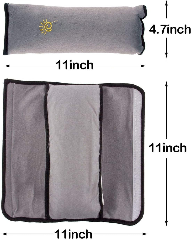 Luksuriøst 4Pack Seatbelt Pillow Seat Belt Covers for Kids, Adjust Shoulder Pads Safety Belt Protector Cushion Plush Soft Seat Belt Strap Cover Headrest Neck Support for Children Baby