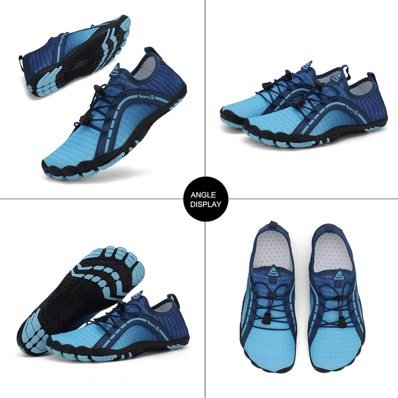 TcIFE Water Shoes for Men Women, Beach Shoes Summer Outdoor Footwear, Barefoot Socks, Quick Dry, for Beach, Swim, Pool, Surf, Boat, with Drain Holes