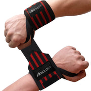 Boldfit Wrist Supporter for Gym Wrist Band for Men Gym & Women with Thumb Loop Straps - Wrist Wrap Gym Accessories for Men Hand Grip & Wrist Support Sports Straps for Gym, Weightlifting - (Red) - Red