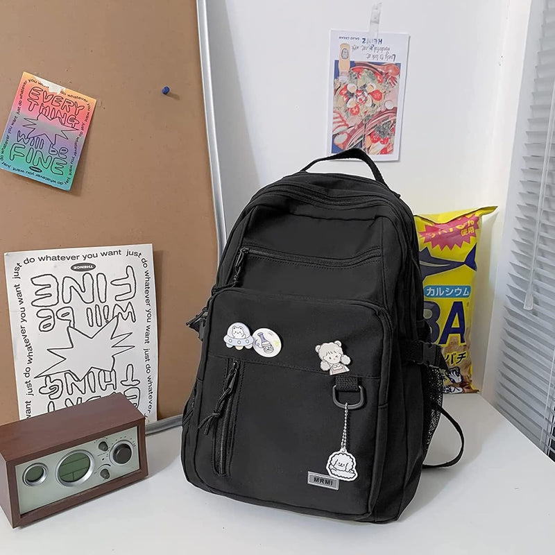 Cute Aesthetic Backpacks, School Backpack Teen Lightweight College Daypack for Teens Girls Women Students