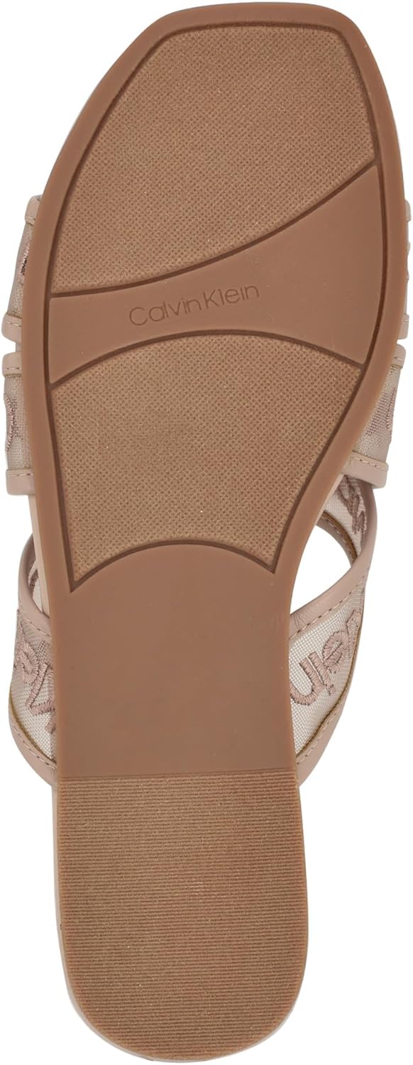 Women's Bestina Flat Sandal - Light Natural Logo 110