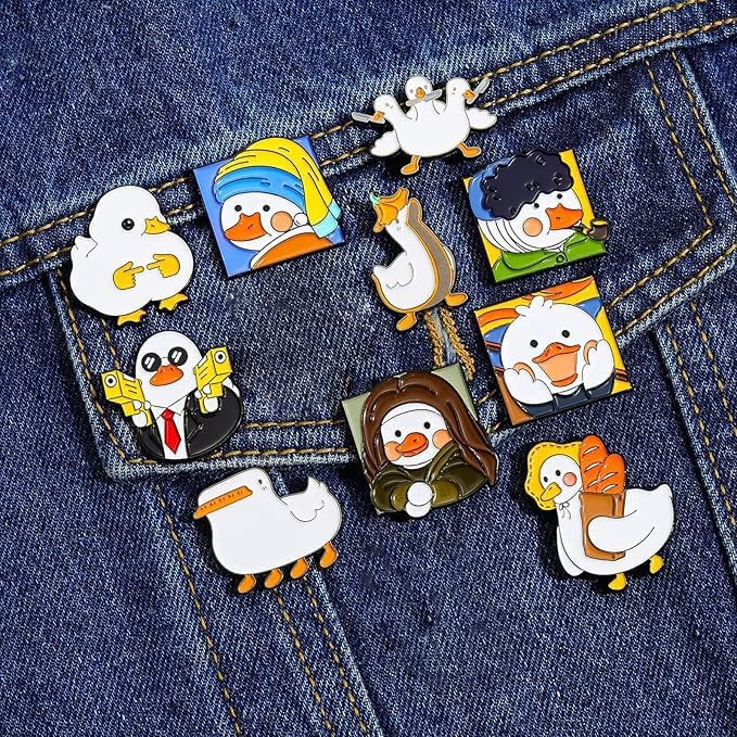 Excefore Creative Enamel Pins Bulk Set, Cartoon Plants Anime Punk Animals Enamel Backpack Pins for Men/Women Cute Cool Pins for Jackets Clothes