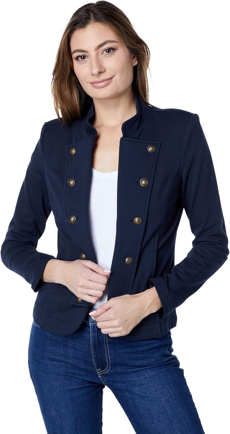 womens Band Jacket Casual Blazer - Sky Captain