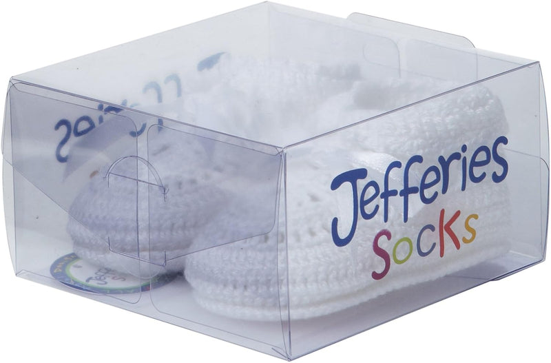 Baby Girls efferies Socks Baby Girls Boys Satin Ribbon Hand Crochet Bootie efferies Socks Baby Girls Boys Satin Ribbon Hand Crochet Bootie, White/White, Newborn - White