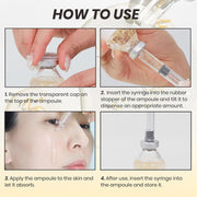 Deep Collagen Silk Peptide Lifting Ampoule SerumKorean Facial Essence,Firming Wrinkle-Smoothing HydratingNon-Greasy Gentle Formul 50ML/1.69FL.OZ
