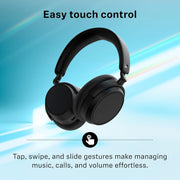 Sennheiser Consumer Audio ACCENTUM Plus Wireless Bluetooth Headphones - Quick-Charge Feature, 50-Hr Battery Playtime, Adaptive Hybrid ANC, Sound Personalization, Touch Controls Black