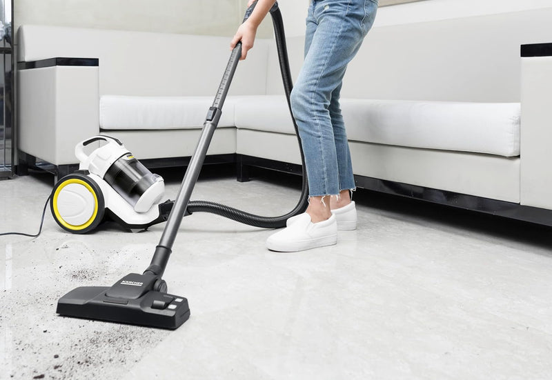 Karcher VC 3 Plus Bagless Vacuum Cleaner Compact Multi-Cyclone Technology with HEPA 13 Filter for Efficient Home Cleaning