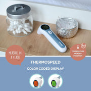 Béaba - Infrared Thermometer - For Adults, Childrens And Baby - 3 In 1 : Forehead, Ear And Environment Mode - Digital - Super Fast - Contactless Temperature Gun - Thermospeed