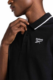 mens Identity Small Logo Polo Polo Shirt - Black