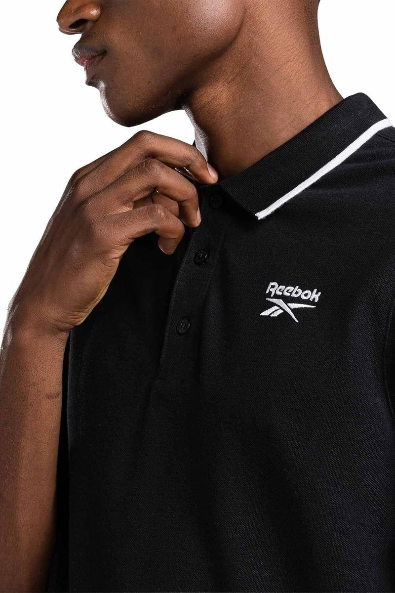 mens Identity Small Logo Polo Polo Shirt - Black