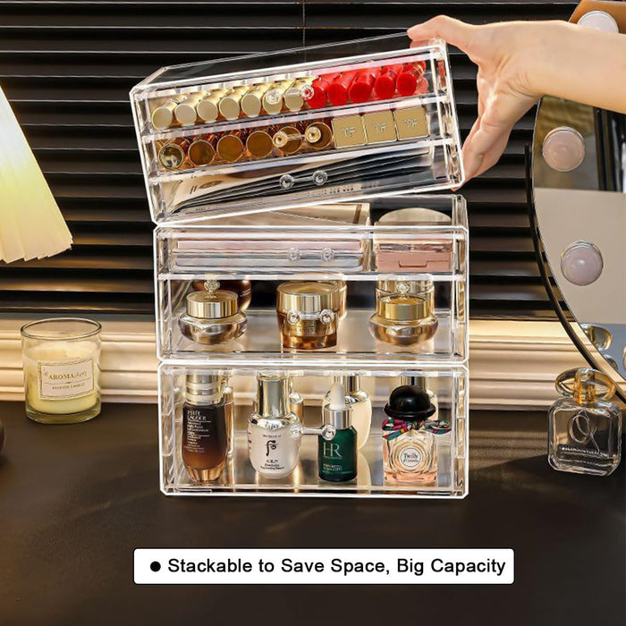 BAOLY Clear Acrylic Makeup Organizer Drawer, Modern, Minimalist, Transparent