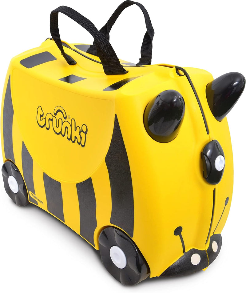 Harley The Ladybug Ride On Suitcase Red TI0092 GB01, Harley Ladybug (Red Pokadot), 0092-GB01, Harley (Red) - Bernard
