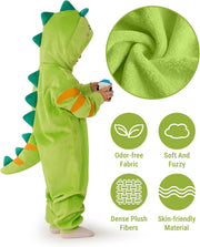 Spooktacular Creations Halloween Dinosaur Costume, Dragon Zip-up Hooded Jumpsuit for Halloween Costume Cosplay Themed Parties
