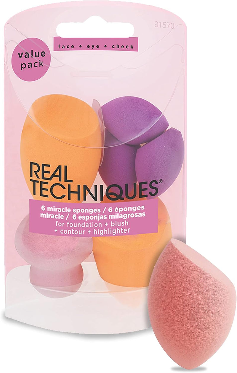 Miracle Complexion Sponge Makeup Blender Assorted Kit, Beauty Sponges Ideal for Face and Body, 13 Count - Miracle Complexion Sponge Set