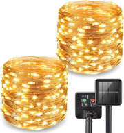 ANJAYLIA LED Fairy String Lights,ANJAYLIA 10Ft/3M 30leds Firefly String Lights Garden Home Party Wedding Festival Decorations Crafting Battery Operated Lights(Warm White) - Yellow 33ft 2Pack