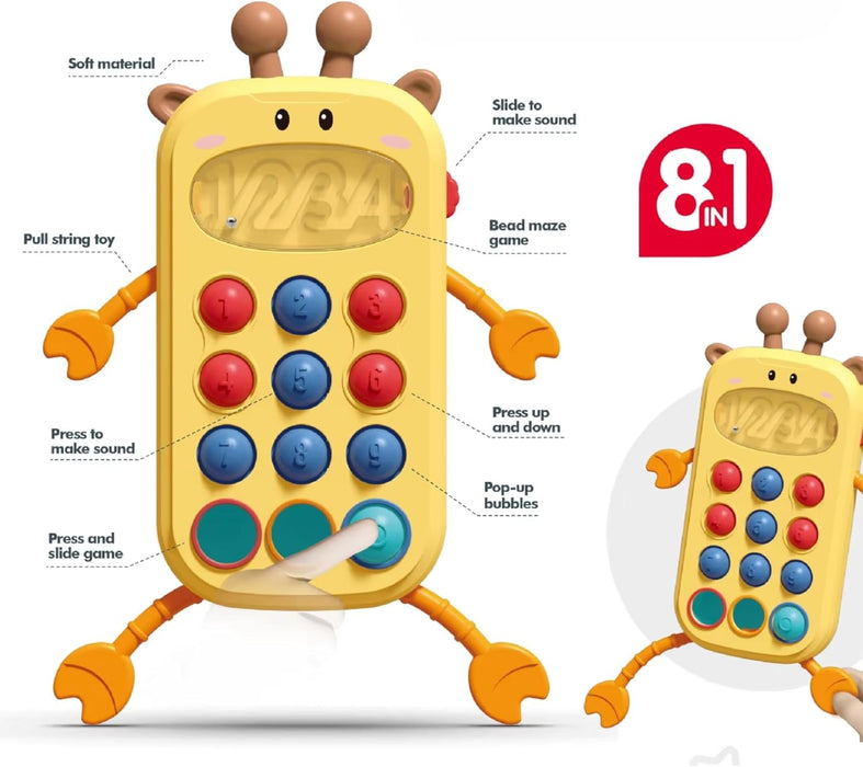 Twisoo Baby Sensory & Montessori Toys – Developmental Teething, Fidget & Activity Toys for Infants & Toddlers, Fine Motor Skill & Learning Playsets Multiple Styles (TOY-006-Red)
