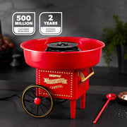 Geepas-Cotton Candy Maker, Mini Candy Maker, GCM831 Retro Style Design Great Gift for Birthday Parties, Children's Day and Christmas Day Colour Candy