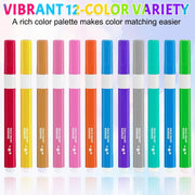 12 Colors Face Paint Set for Kids, Washable Non-Toxic Body Paint Kit, Easy Clean Skin-Friendly Face Painting for Festivals, Parties, Halloween, and Fancy Dress Events