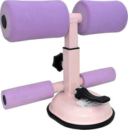 SKY LAND Portable Sit-Up Assistant Self-Suction Floor Fitness Device for Home & Office, Core Ab Exerciser, Push-Up & Plank Support, Compact Ergonomic Design for Strong Abs Pink/Red EM-9345-R