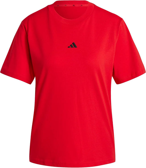 womens Essentials Small Logo Cotton T-Shirt T-Shirt - Red