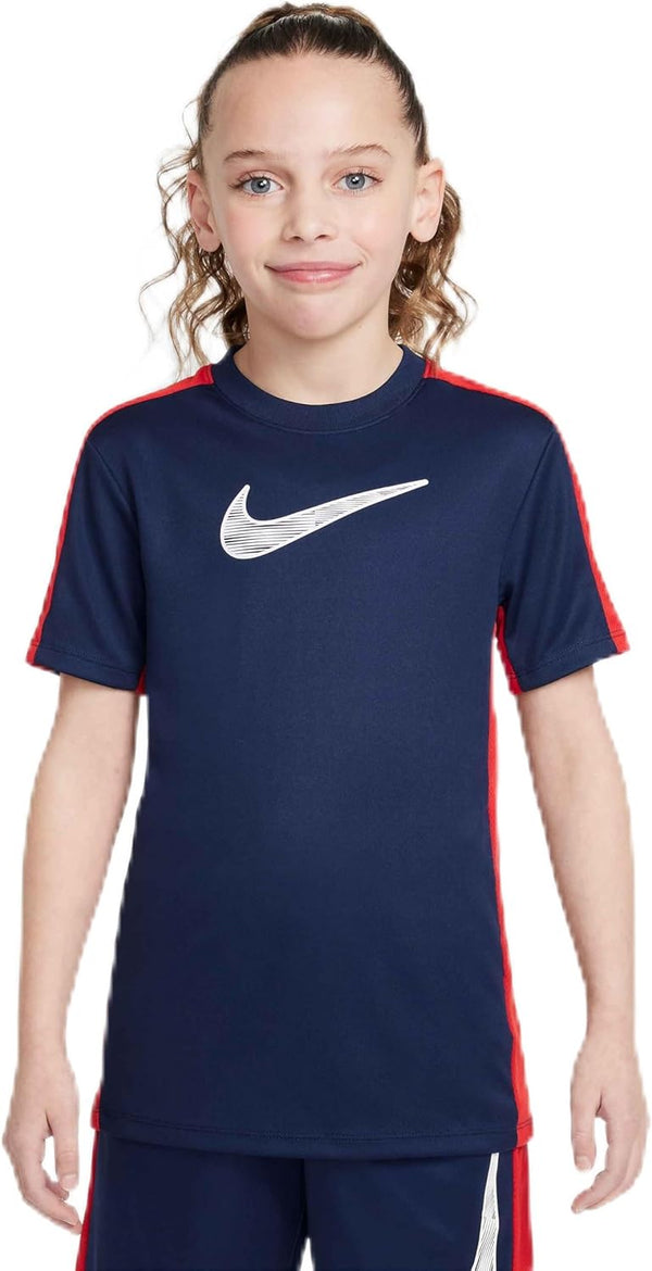 Unisex Kids Dri-FIT Trophy 23 Short Sleeve Graphics Dri-FIT Older Kids' Short Sleeve Top (pack of 1) - MIDNIGHTNAVYUNIVERSITYREDWHITE