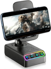 Adjustable Cell Phone Stand with Wireless Induction Bluetooth Speaker, HD Surround Sound for Home/Outdoor, Popular Christmas/Birthday Ideas Gifts, Stocking Stuffers Family Friends