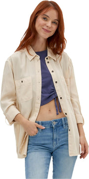 Womens AE Long-Sleeve Button-Up Shirt Classic (pack of 1) - White